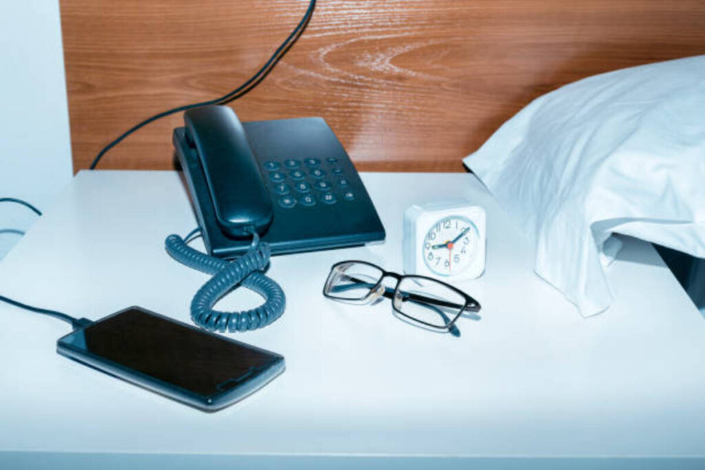 Bedside Gun Safe With Clock and Phone Charger